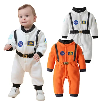 2023 Rudens Bērnu Zēniem Astronautu Tērpu Kosmosa Uzvalks Kombinezonus Toddler Zīdaiņu Halloween, Ziemassvētku, Dzimšanas Dienas Svinības Masku Romper