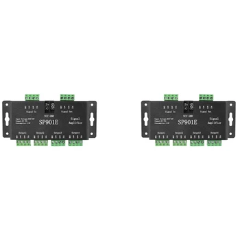 2X SP901E LED Pikseļu SPI Signāla Pastiprinātājs Repeater Adresējama LED Sloksnes, lentes Un Sapņu Krāsa Programmējams LED Matricas Panelis