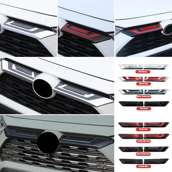 Toyota RAV4 RAV 4 2019-2023 XA50 Hibrīda Automašīnas Priekšējā Bufera Restes Grili Lentes Apdares Vāka Apdare, Uzlīmes, Piederumi