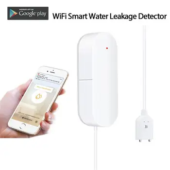 WiFi Ūdens Līmeņa Sensors Tuya Noplūdes Signalizācijas Plūdu Noplūdes Detektors Smart Home Dzīves APP Ūdens Pārplūdes Brīdināšanas Signalizācijas, Drošības Sistēmas